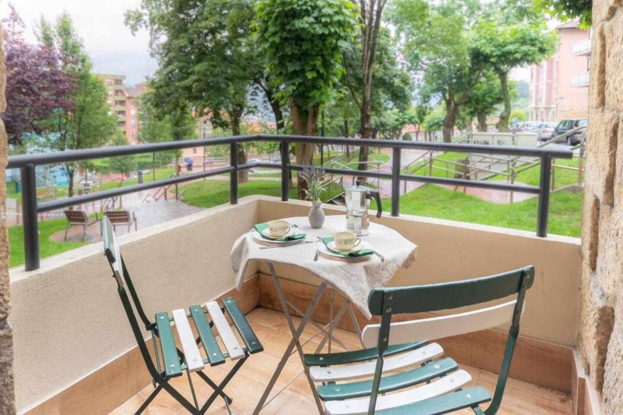 Apartamento Kuia En Gran Bilbao Con Terraza Y Vistas A Un Parque 바사우리 외부 사진